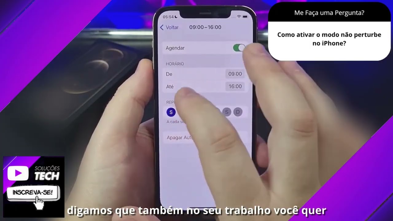 Como ativar o modo não perturbe no iPhone❓