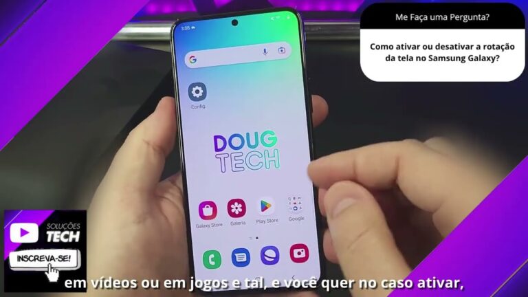 Como ativar ou desativar a rotação da tela no Samsung Galaxy❓