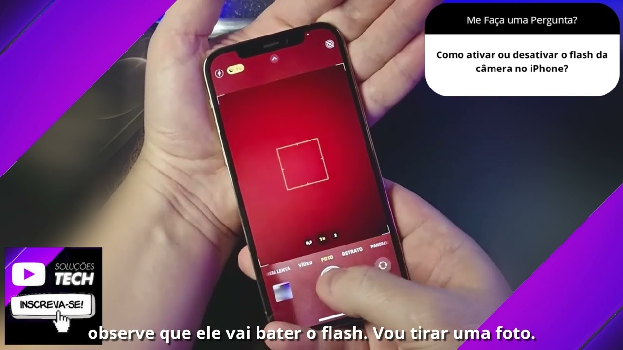 Como ativar ou desativar o flash da câmera no iPhone❓