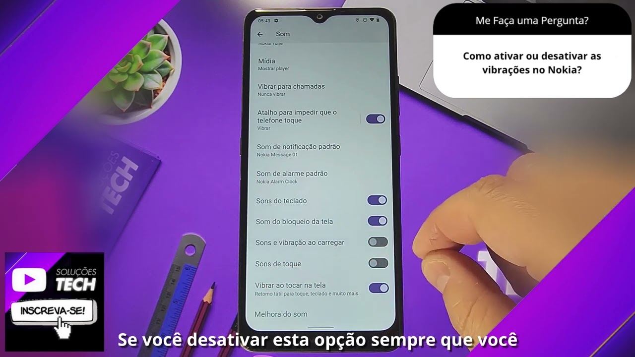 Como ativar ou desativar as vibrações no Nokia❓