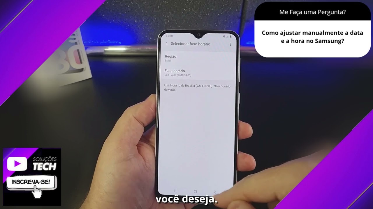 Como ajustar manualmente a data e a hora no Samsung❓