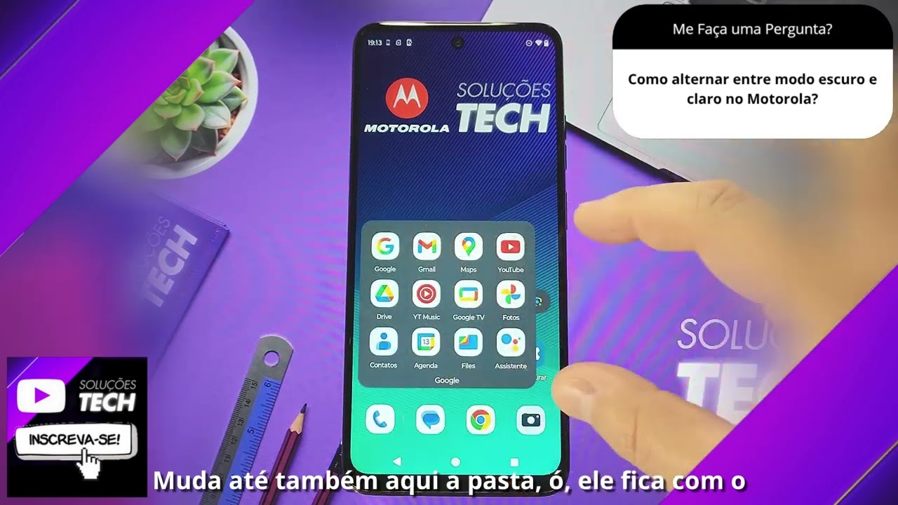 Como alternar entre modo escuro e claro no Motorola❓