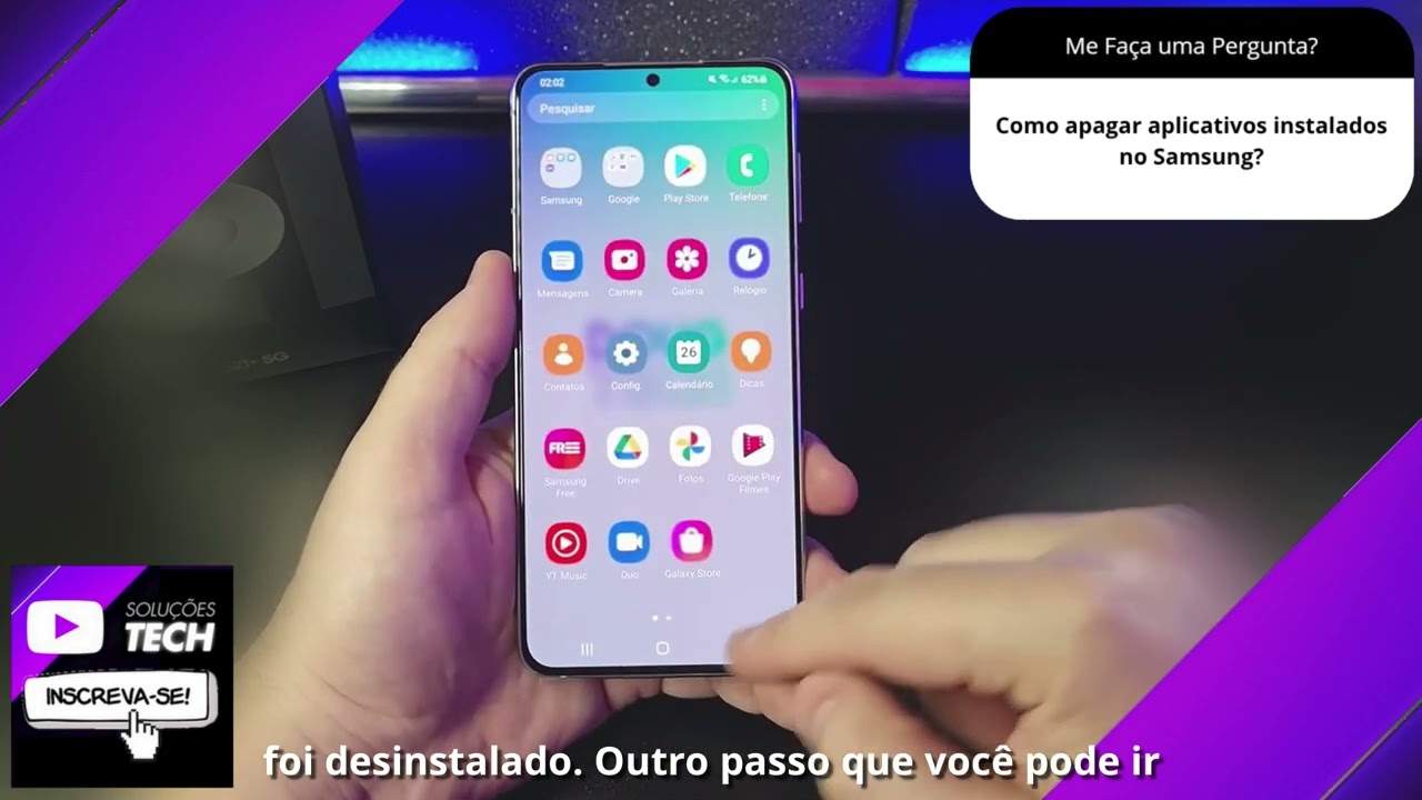 Como apagar aplicativos instalados no Samsung❓