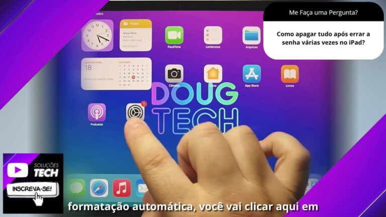 Como apagar tudo após errar a senha várias vezes no iPad❓