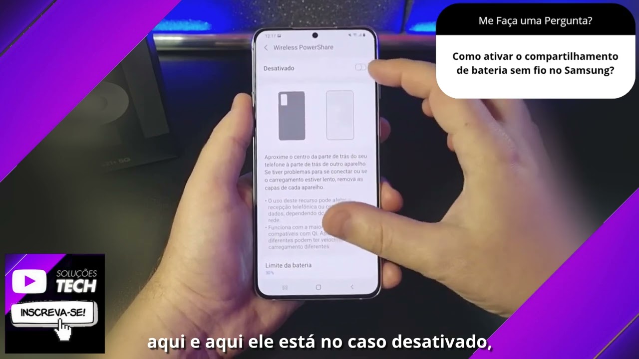 Como ativar o compartilhamento de bateria sem fio no Samsung❓