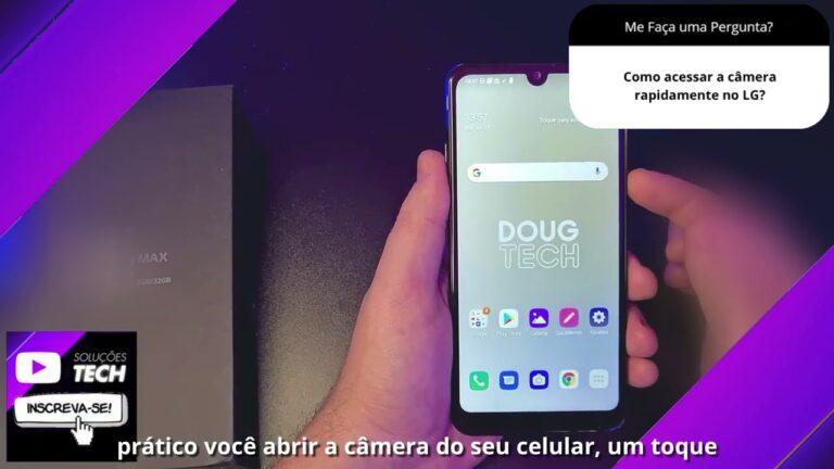 Como acessar a câmera rapidamente no LG❓