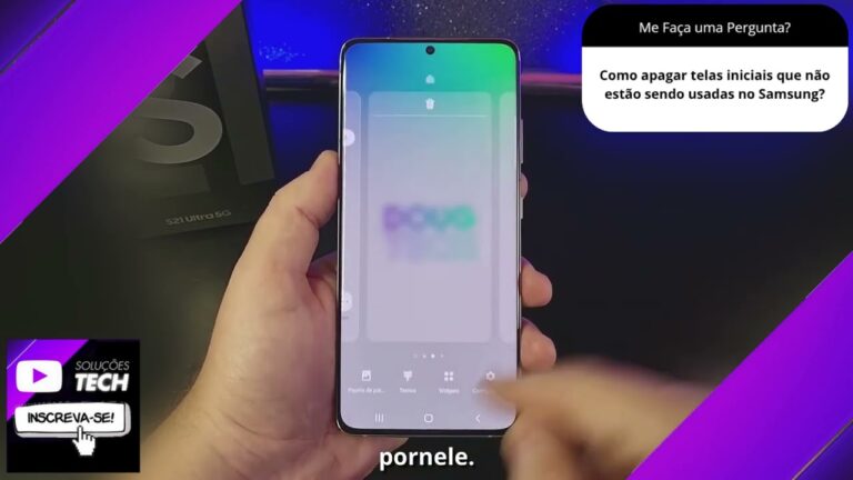 Como apagar telas iniciais que não estão sendo usadas no Samsung❓