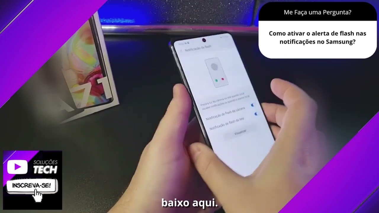Como ativar o alerta de flash nas notificações no Samsung❓