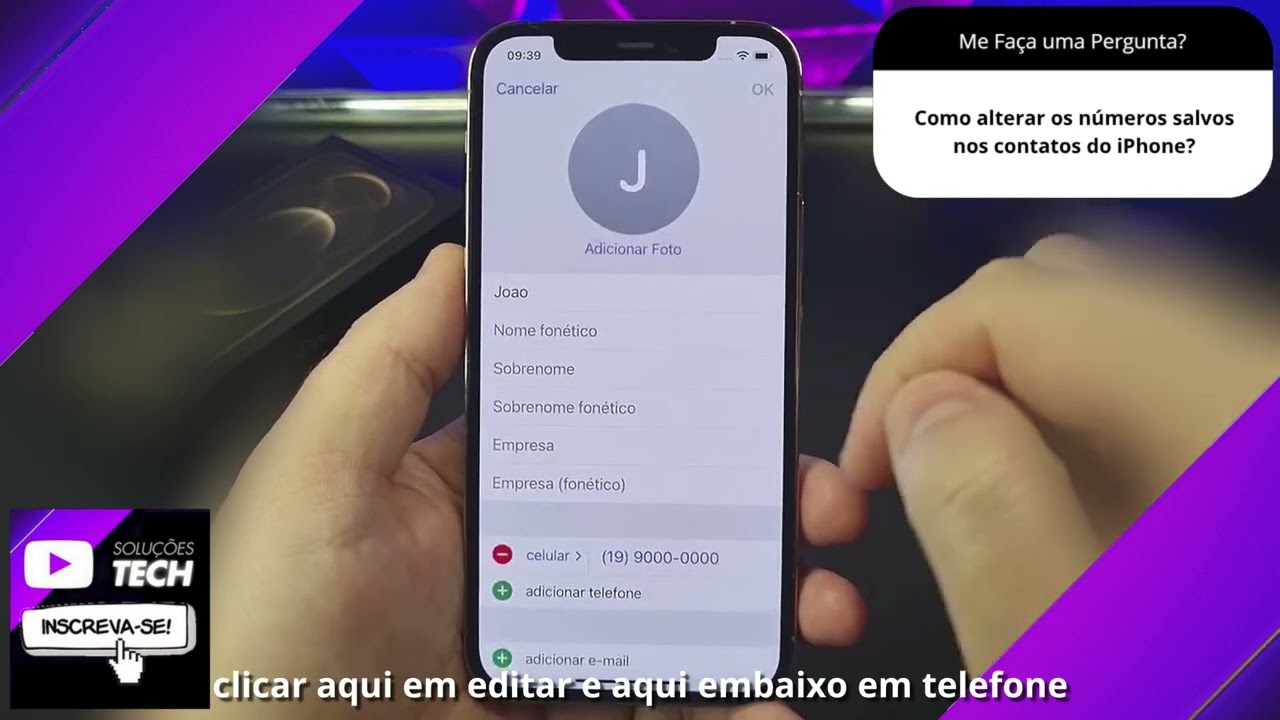 Como alterar os números salvos nos contatos do iPhone❓