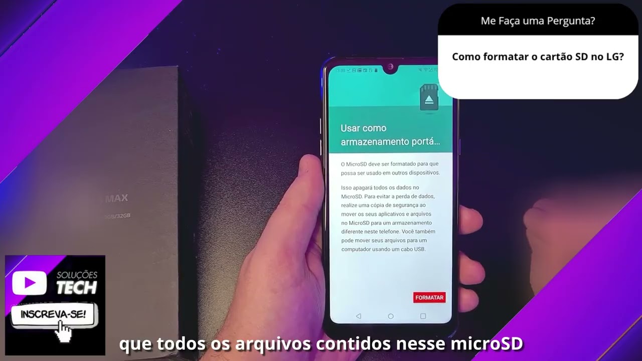Como formatar o cartão SD no LG❓