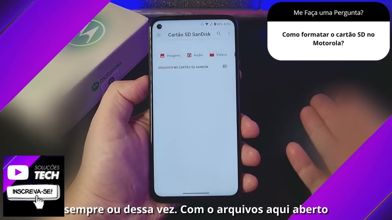 Como formatar o cartão SD no Motorola❓