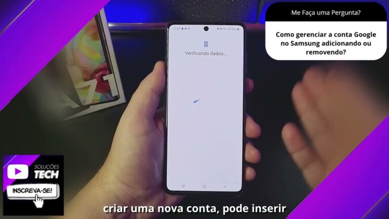 Como gerenciar a conta Google no Samsung adicionando ou removendo❓