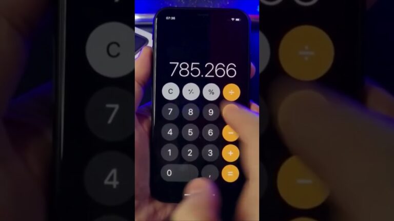 COMO AJUSTAR NÚMEROS NA CALCULADORA DO IPHONE #Shorts