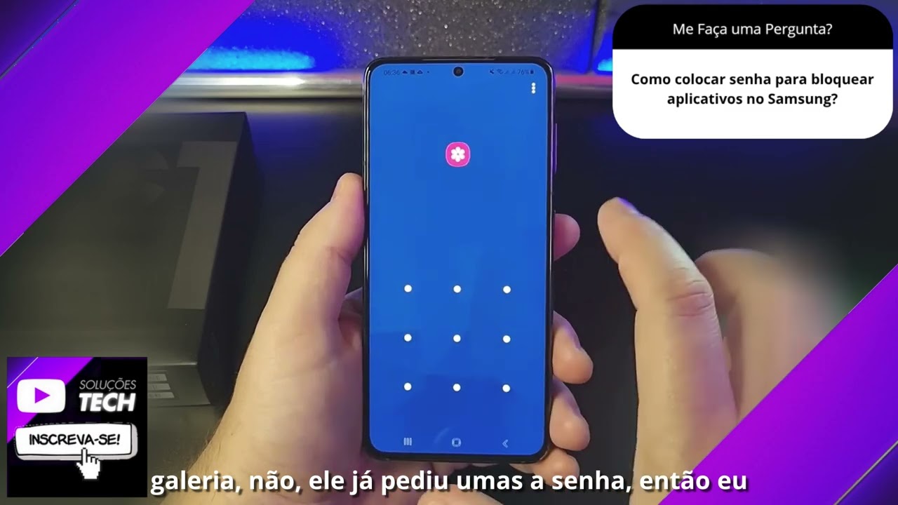 Como colocar senha para bloquear aplicativos no Samsung❓