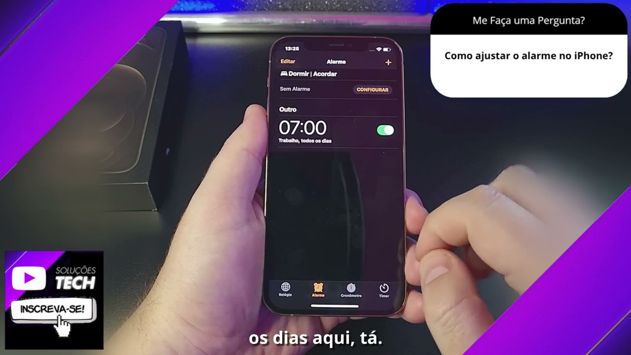 Como ajustar o alarme no iPhone❓