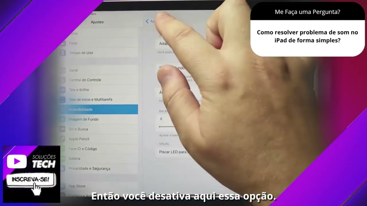 Como resolver problema de som no iPad de forma simples❓