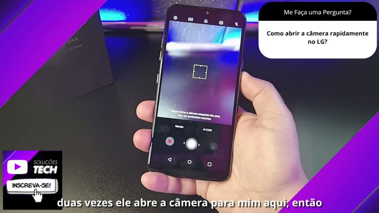 Como abrir a câmera rapidamente no LG❓