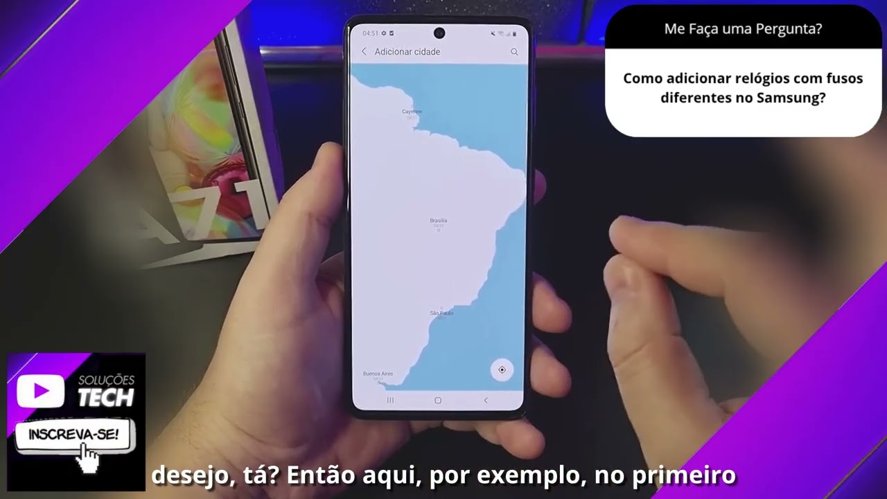 Como adicionar relógios com fusos diferentes no Samsung❓