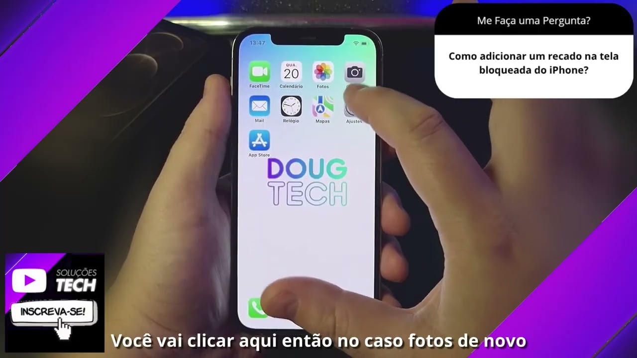 Como adicionar um recado na tela bloqueada do iPhone❓