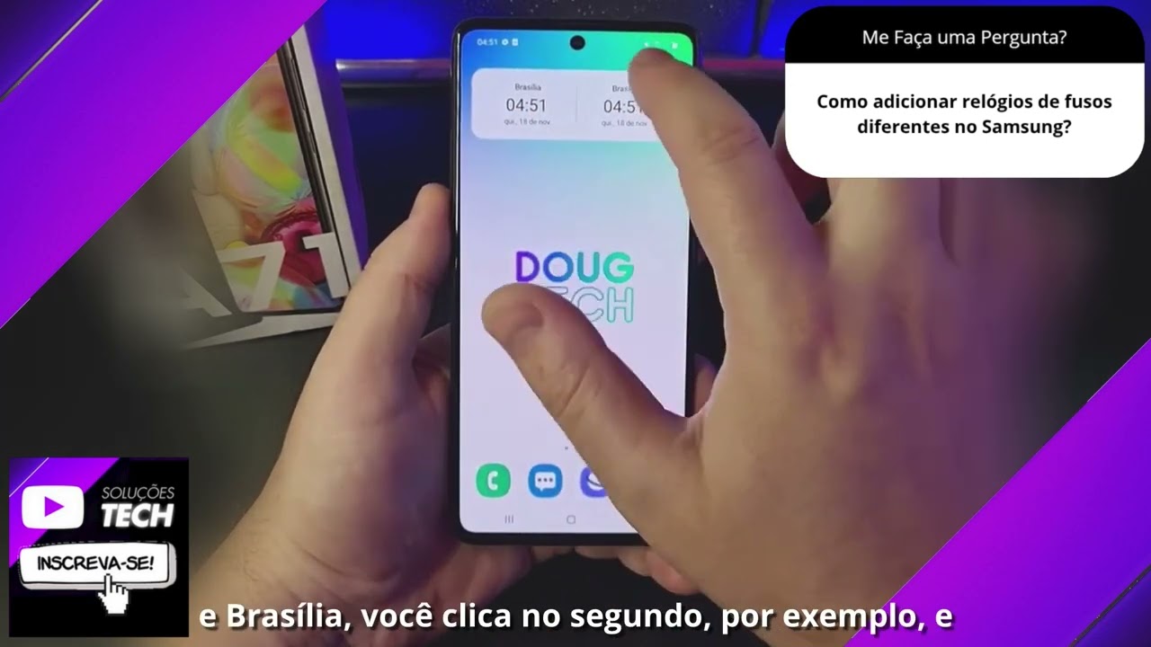 Como adicionar relógios de fusos diferentes no Samsung❓