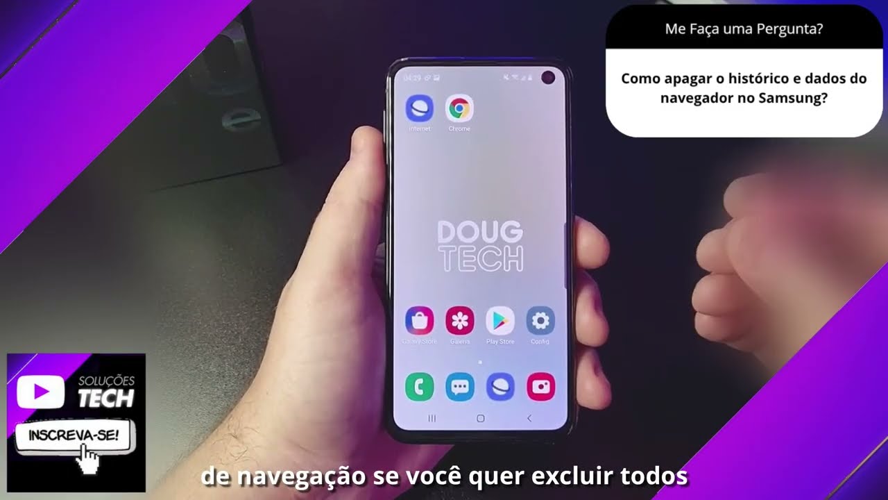 Como apagar o histórico e dados do navegador no Samsung❓
