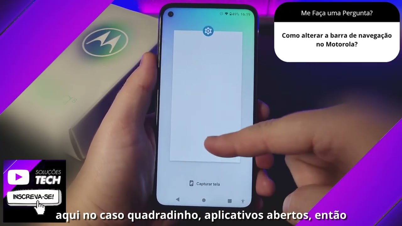 Como alterar a barra de navegação no Motorola❓