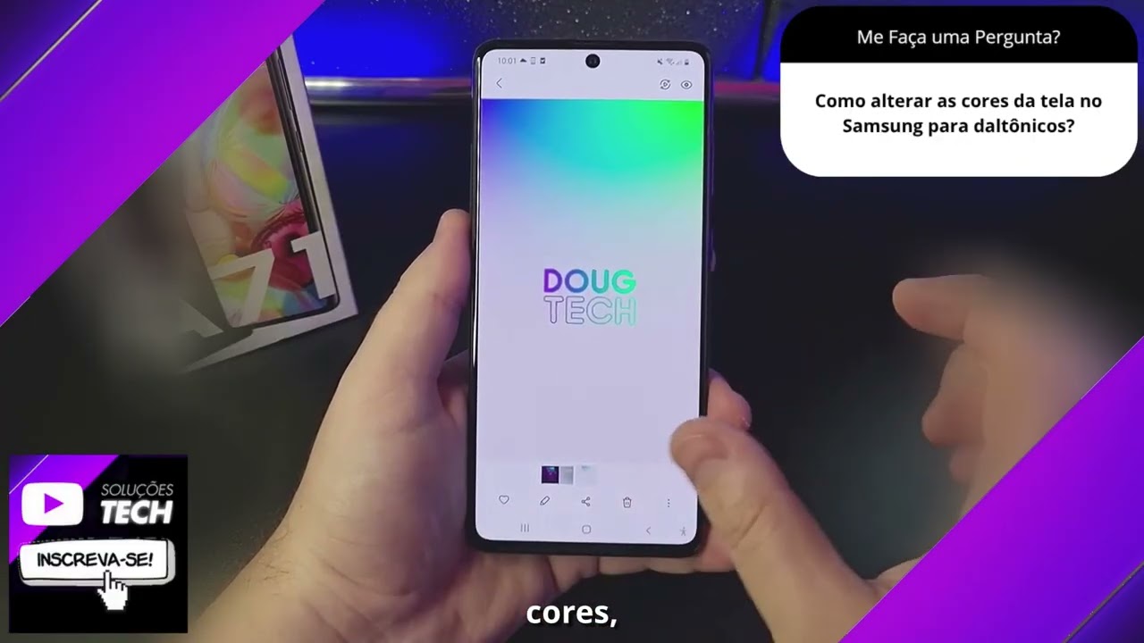Como alterar as cores da tela no Samsung para daltônicos❓