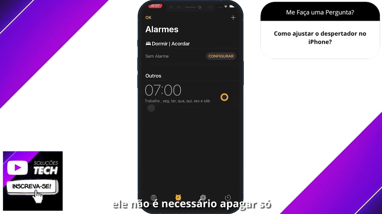Como ajustar o despertador no iPhone❓