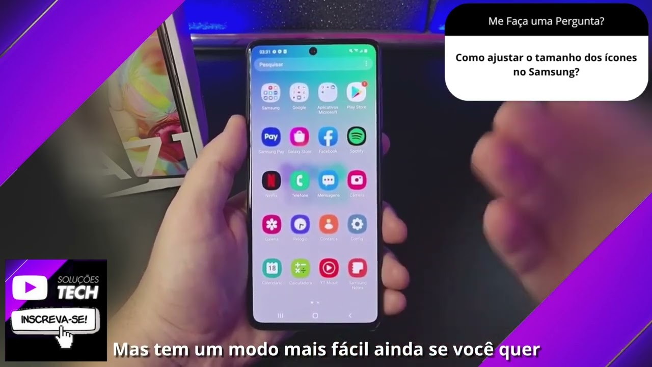 Como ajustar o tamanho dos ícones no Samsung❓