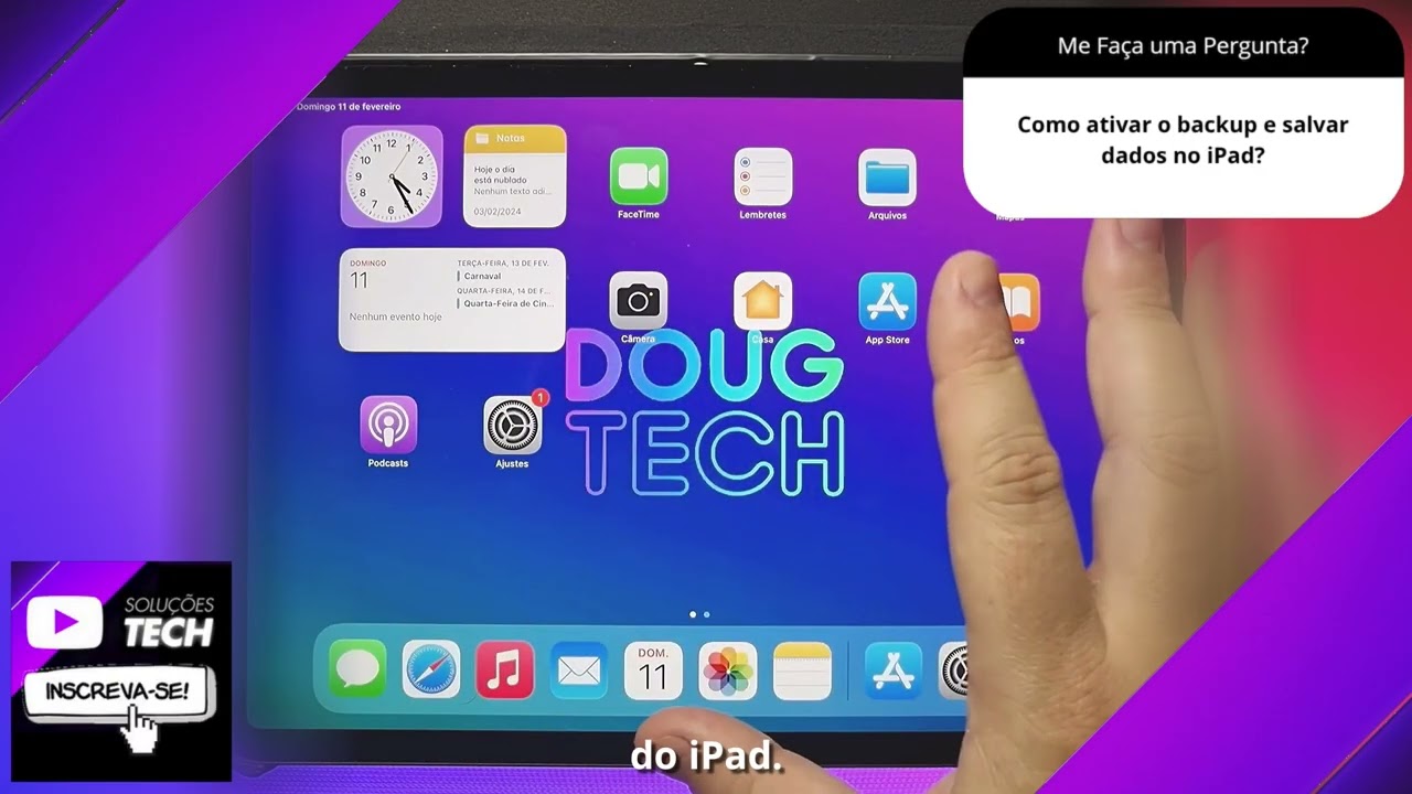 Como ativar o backup e salvar dados no iPad❓