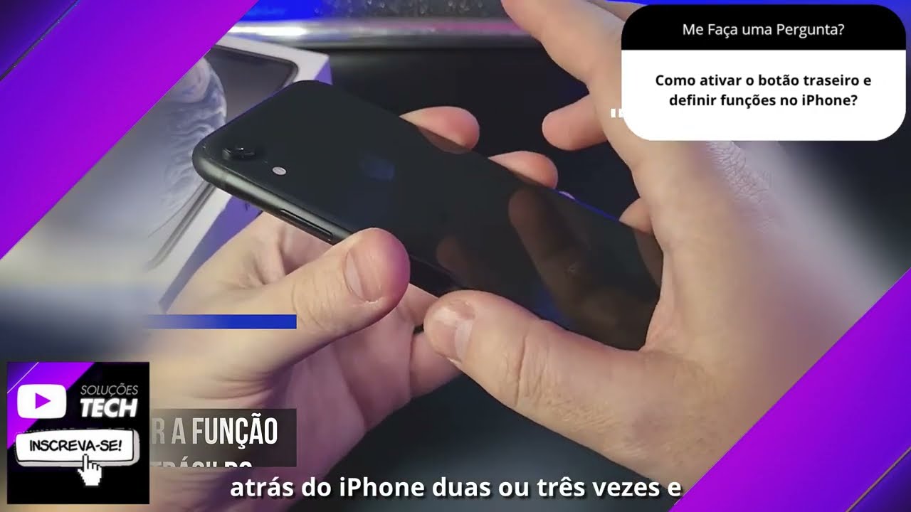 Como ativar o botão traseiro e definir funções no iPhone❓