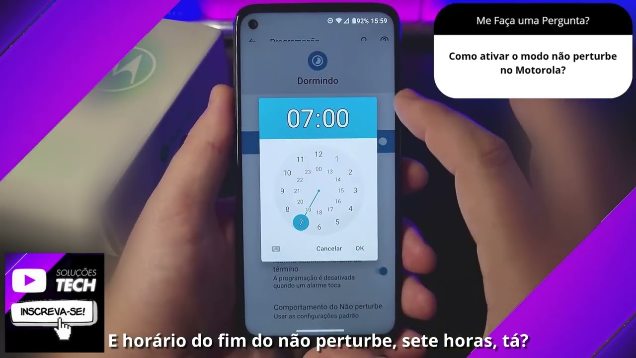 Como ativar o modo não perturbe no Motorola❓