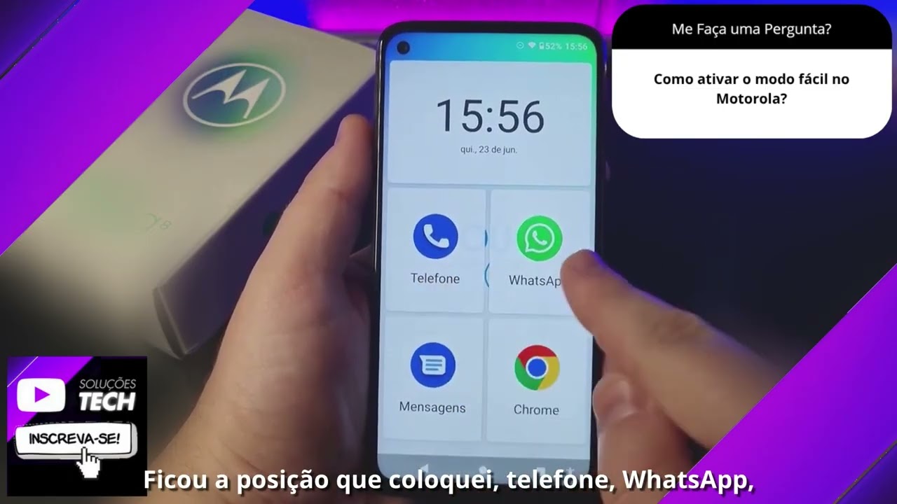 Como ativar o modo fácil no Motorola❓