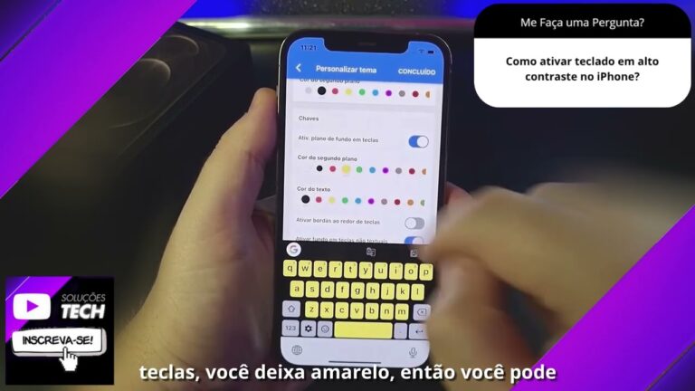 Como ativar teclado em alto contraste no iPhone❓