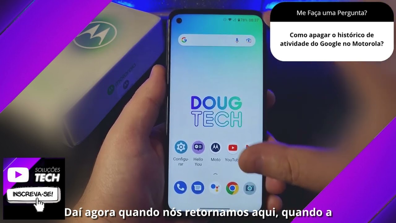 Como apagar o histórico de atividade do Google no Motorola❓