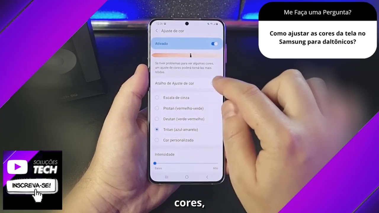 Como ajustar as cores da tela no Samsung para daltônicos❓