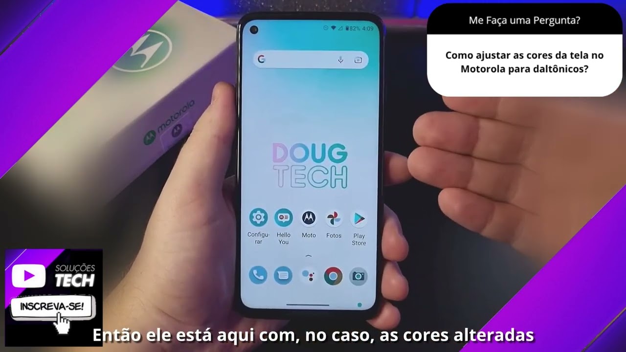 Como ajustar as cores da tela no Motorola para daltônicos❓