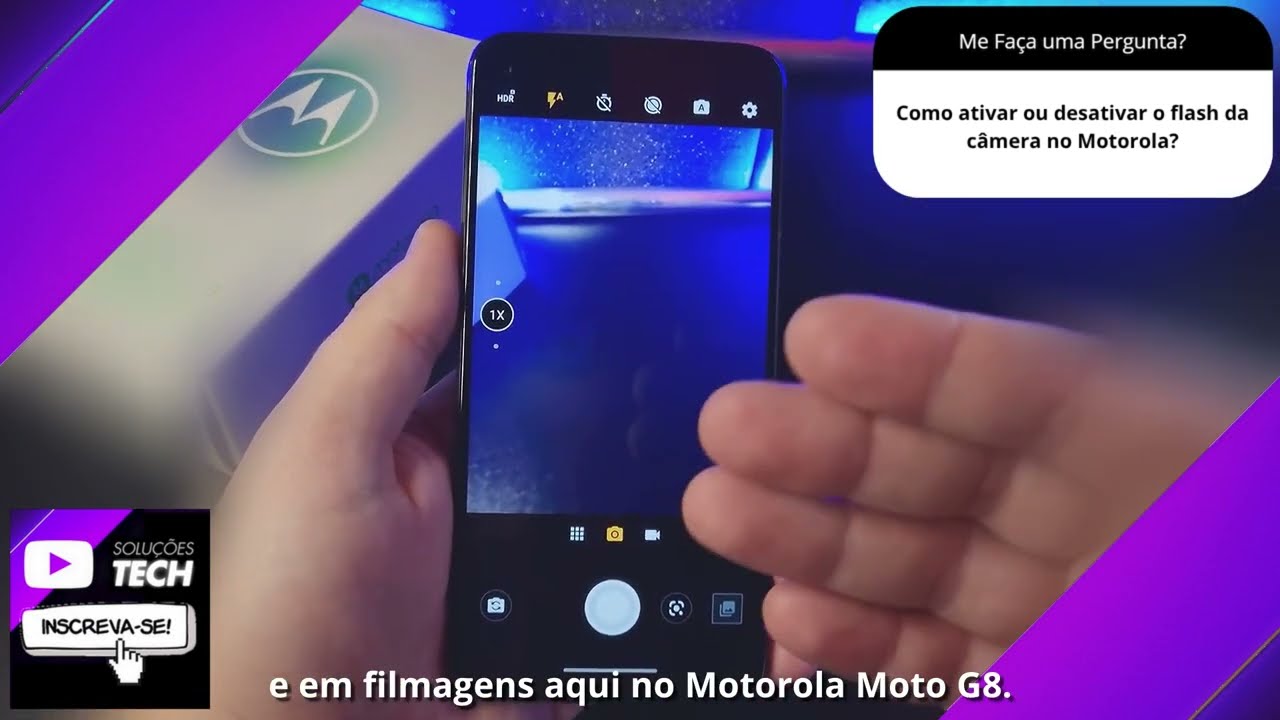 Como ativar ou desativar o flash da câmera no Motorola❓