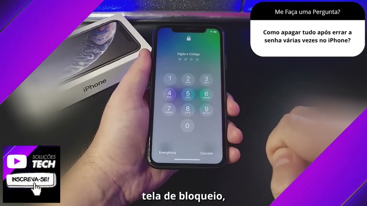 Como apagar tudo após errar a senha várias vezes no iPhone❓