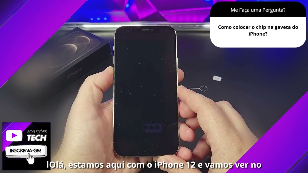Como colocar o chip na gaveta do iPhone❓