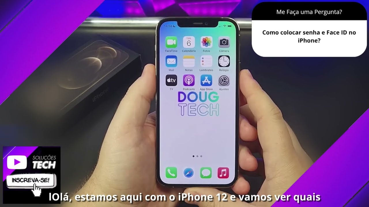 Como colocar senha e Face ID no iPhone❓