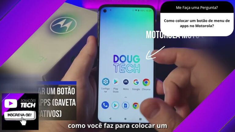 Como colocar um botão de menu de apps no Motorola❓