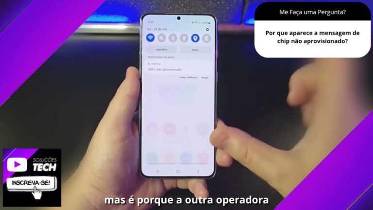 Por que aparece a mensagem de chip não aprovisionado❓