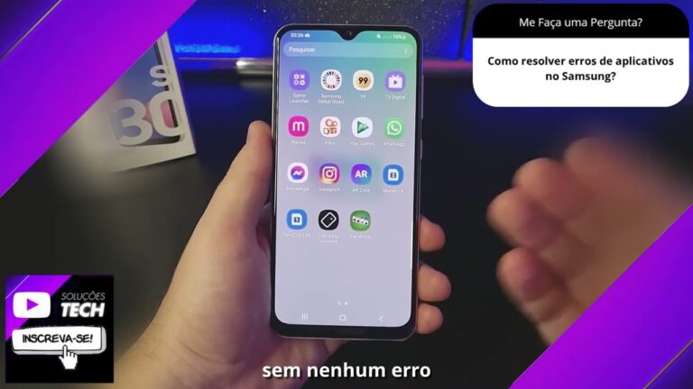 Como resolver erros de aplicativos no Samsung❓