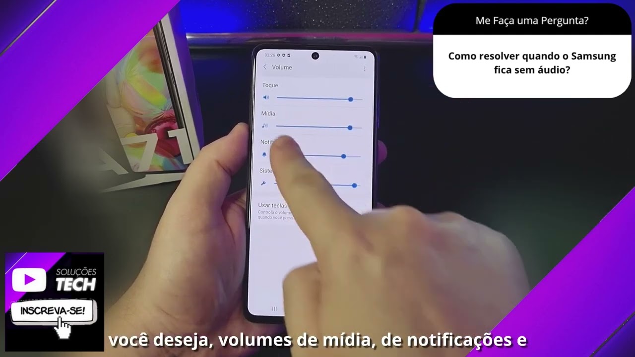 Como resolver quando o Samsung fica sem áudio❓