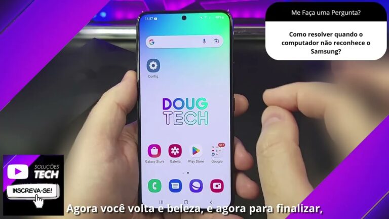 Como resolver quando o computador não reconhece o Samsung❓