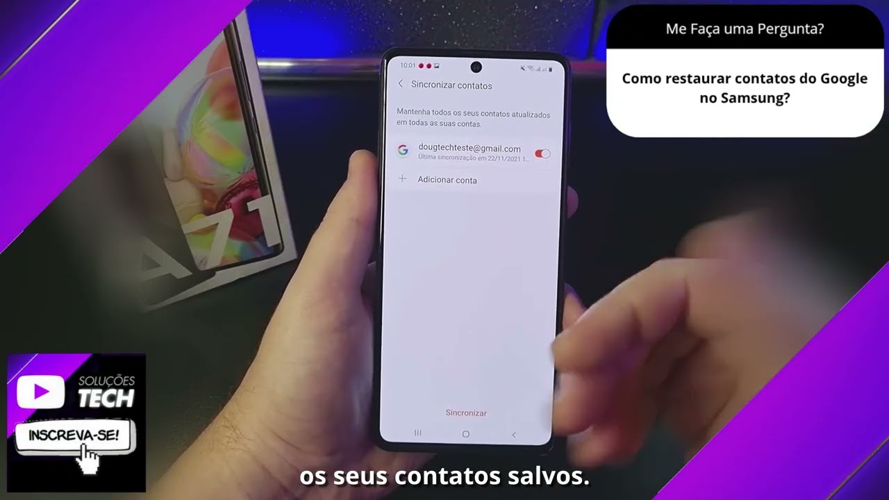 Como restaurar contatos do Google no Samsung❓