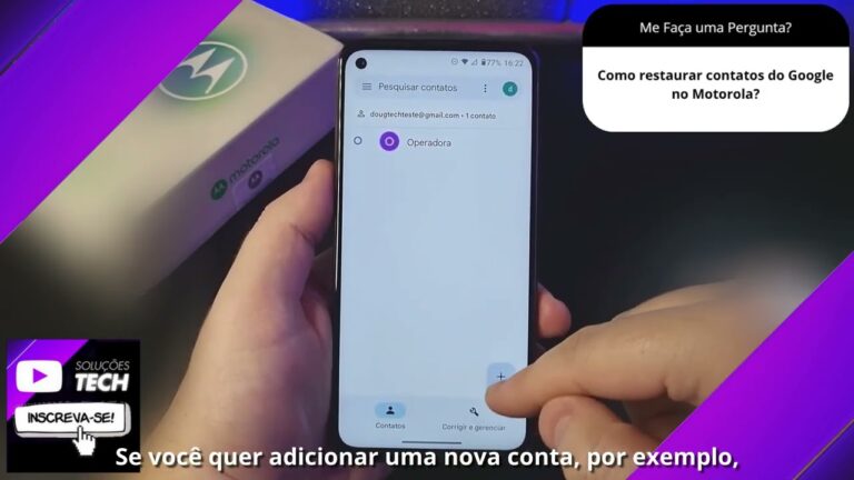 Como restaurar contatos do Google no Motorola❓