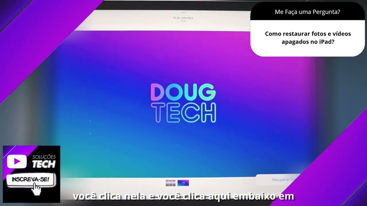 Como restaurar fotos e vídeos apagados no iPad❓