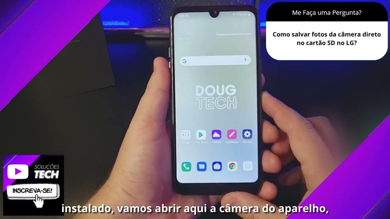 Como salvar fotos da câmera direto no cartão SD no LG❓